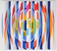 Yaacov Agam RAINBOW MESSAGE BLESSING Polymorph - Sold for $5,120 on 10-26-2024 (Lot 419).jpg